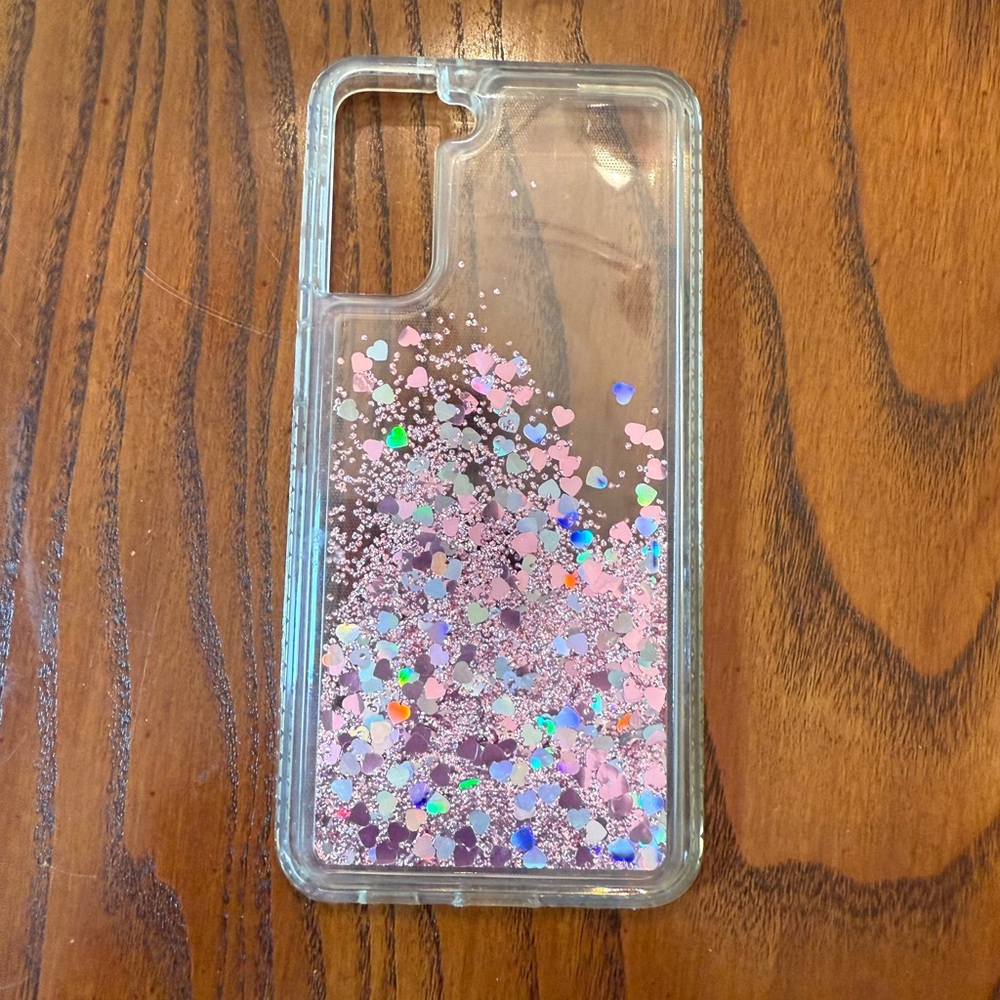 Pink Glitter Phone Case for a Samsung Galaxy S21 plus
